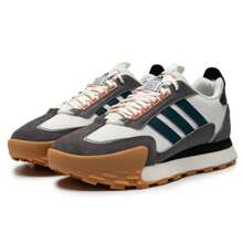 Adidas 男女同款 Futro Mixr 复古时尚休闲厚底运动鞋、跑步鞋、休闲运动鞋，采用拼色设计，适合夏季日常穿着 - 漢玉白/灰色/藍色 - 查看 8