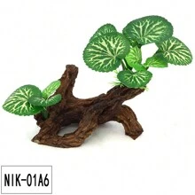 1 Bể Cá Cá Trang Trí Nhựa Nhân Tạo Sen & Giả Vải Lá Nước Cỏ Mô Phỏng Nhà Máy - Nhiều màu - Xem 14