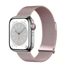Dây đeo từ tính tương thích với Apple Watch 38mm 40mm 41mm 42mm 44mm 45mm 46mm 49mm, Dây đeo Milanese bằng lưới thép không gỉ, Dây đeo cổ tay bằng kim loại tương thích với Apple Watch SE Ultra 1 2 Series 10 9 8 7 6 5 4 3 2 1 dành cho nam nữ - Nhiều màu - Xem 23