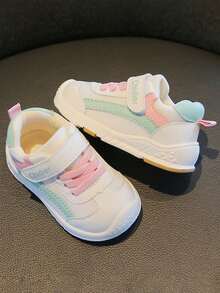 1-4 岁宝宝防滑软底透气网眼学步鞋，钩环设计时尚幼儿男童和女童运动鞋，春秋 - 綠色 - 查看 7