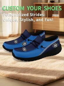 1 Pair Tennessee Baseball Name Custom Loafer Shoes, Personalized Name Loafer Shoes, Custom Name Thick Sole Loafers Of E-TPU, Personalized Loafer Shoes, Name Loafers, Personalized Loafer Shoes For Women And Men, Unique Loafer Shoes, Christmas Gift - Black - View 3