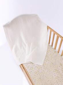 3 chiếc chăn quấn vải muslin nhiều màu, chăn chắn gió cho xe đẩy em bé, chăn quấn trẻ sơ sinh - trắng - Xem 2