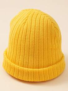 1pc Baby Candy-Colored Stripe Knit Beanie Hat, Soft And Warm For Infant Boys And Girls, Autumn/Winter - Children's Hoodies - View 11
