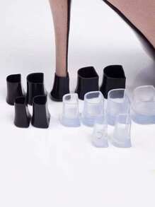 1 Pair Of High Heels Anti-Rattle Muffler Muffler Heel Wear Repair Replacement Resistant Protective Cover Wear-Resistant Mute Heel Cover