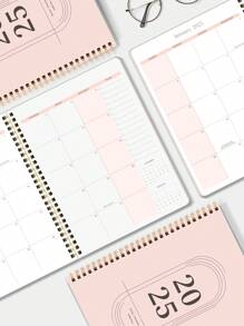 1 The Multi-Color Planner From Jan. 2025 To Dec. 2025, Week Plan, Month Plan, Time Task Multi-Function Task Plan, Can Improve Work Efficiency Planner, Perfect And Multi-Functional Gifts For Christmas, Halloween, Thanksgiving & Birthday Back To School - Multicolor - View 4