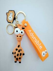 1 Miếng Dễ thương Ngựa vằn & Hươu cao cổ PVC Móc chìa khóa Với trang trí túi Đối với Cặp đôi , Ô tô/xe hơi Vòng chìa khóa - Nhiều màu - Xem 5