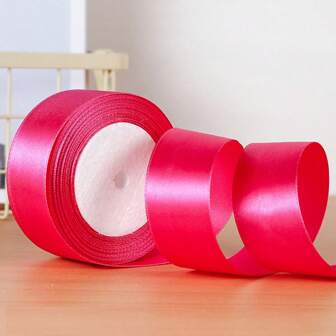 1/5 件彩色礼品包装带，缎带，丝带，4 厘米宽，用于制作人造玫瑰花，礼品包装