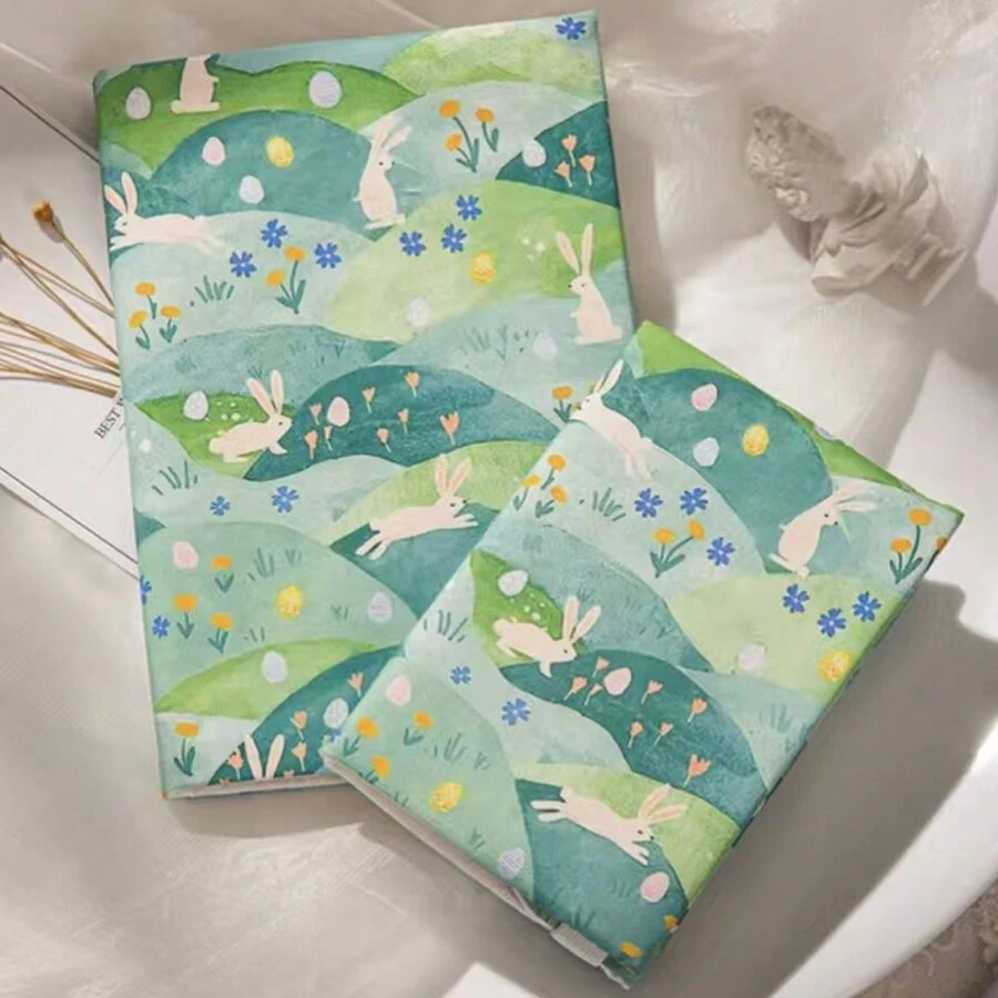 Bìa sổ tay A5/A6 Grassland Rabbit, Vỏ bảo vệ sổ kế hoạch Vỏ bảo vệ sổ tay Văn phòng phẩm