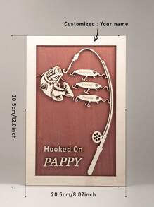 Đồ trang trí bằng gỗ thủ công khắc nhiều tên tùy chỉnh, Quà tặng Lễ Tạ ơn/Ngày của Mẹ/Giáng sinh, Đồ trang trí nhà ấm áp, Đồ trang trí không khí lễ hội, Đồ trang trí tiệc, Đồ trang trí máy tính để bàn, Đồ trang trí phòng học - Màu gỗ - Xem 3