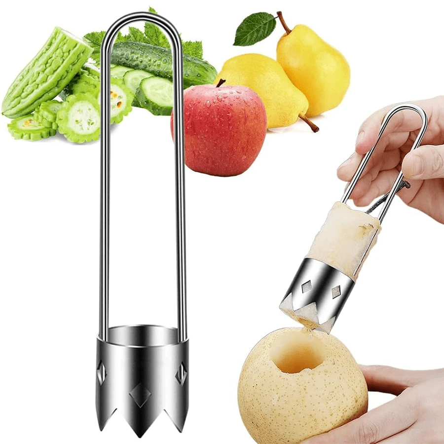 Red Bell Pepper Seed Corer, 2024 Upgraded Stainless Steel Fruite Corer
