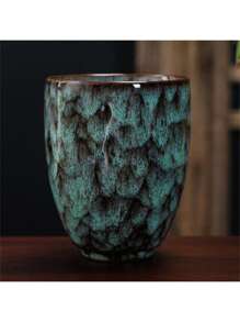 Cốc sứ đựng trà, men phản ứng, tách trà kiểu Nhật, cốc nước gia đình, cốc trà sữa - Nhiều màu - Xem 9