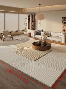 Large Area Minimalist Decoration Living Room Carpet Creative Bedroom Plush Mat Coffee Table Cloakroom Soft Rug - Moka - View 14