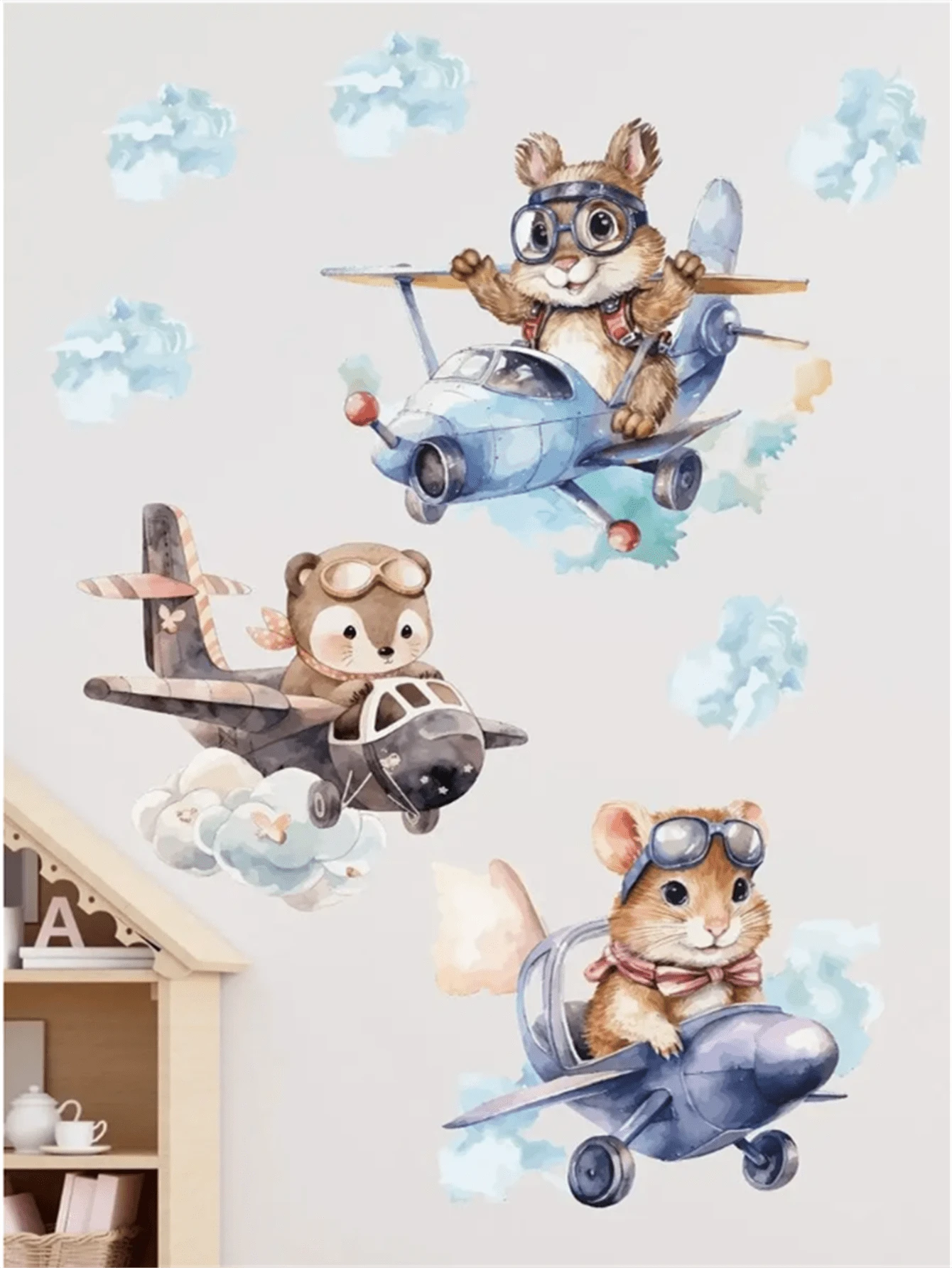 Fantasy Elephant & Star Galaxy Wall Stickers, Peel And Stick Wall Decor