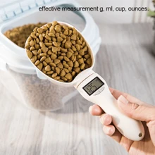 Pet Food Measuring Scoop Electronic Dog Cat Food Measuring Cup Digital Spoon Scale Kitchen Food Scale With LED Display