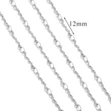 1 m Chaîne de bijoux style Ins en acier inoxydable 304 plaqué or 18 carats. Accessoires de bijouterie DIY pour bracelets et colliers