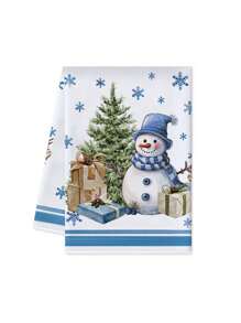 1 件装圣诞厨房洗碗巾，带圣诞树和汽车装饰，洗碗巾，浴室手巾，圣诞厨房和客厅装饰毛巾 15.75 * 23.62 英寸 - 1 Pcs - 查看 17