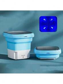 Mini Compact Portable Stack Washing Machine - Blue - View 1