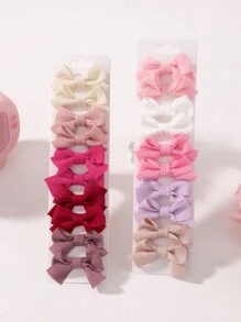 bilicaca 10/20 件全包布婴儿发夹，可爱甜美婴儿发饰，轻柔保护婴儿头发爱情人节 - 彩色 - 查看 1