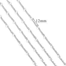1 m Chaîne de bijoux style Ins en acier inoxydable 304 plaqué or 18 carats. Accessoires de bijouterie DIY pour bracelets et colliers