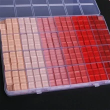 720 Peças/Caixa Azulejos de Mosaico de Vidro - Peças Decorativas Quadradas Premium para Arte Criativa, Pintura, Jóias Artesanais e Projetos DIY