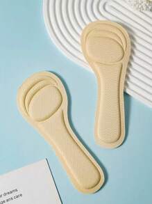 1 Pair Women Foam Self-Adhesive 3/4 Shoe Inserts, Sweat-Absorbent, Non-Slip For High Heels & Sandals, Trim-To-Fit, All Season