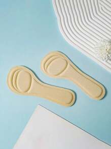 1 Pair Women Foam Self-Adhesive 3/4 Shoe Inserts, Sweat-Absorbent, Non-Slip For High Heels & Sandals, Trim-To-Fit, All Season