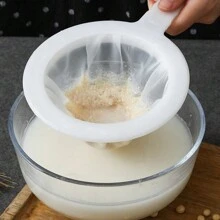 1 件装豆浆过滤器过滤筛，带手柄豆浆过滤器，细网家用榨汁机分离过滤器，适用于豆浆、咖啡、牛奶、酸奶、果汁、茶叶过滤器、蜂蜜、葡萄酒 - 彩色 - 查看 13