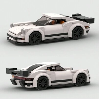 MOC Supercar Racecar byggklossar Leksaksset, kreativ leksak, DIY byggbar bilmodellsats för vuxna, City Tech Cup-serien, Lämplig som födelsedag, julklapp, samling och heminredning