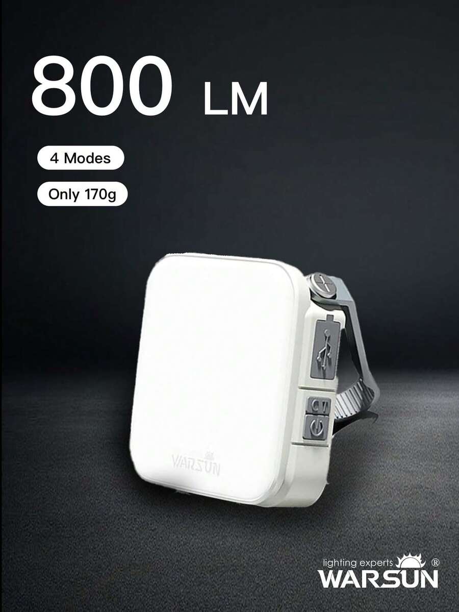 1 đèn lồng cắm trại LED sạc lại WARSUN 1000LM, năng lượng mặt trời 6000mAh, 4 chế độ sáng, chống nước IPX5, đèn khẩn cấp di động, chống bão, mất điện, đi bộ đường dài, cắm trại, sinh tồn ngoài trời, sử dụng tại nhà