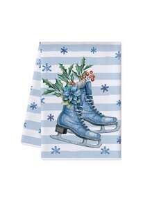 1 件装圣诞厨房洗碗巾，带圣诞树和汽车装饰，洗碗巾，浴室手巾，圣诞厨房和客厅装饰毛巾 15.75 * 23.62 英寸 - 1 Pcs - 查看 10