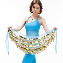 288 Coins 5 Layers Of Copper Gong Belt Belly Dance Costume Belt Wrap Belt Belly Dance Belt