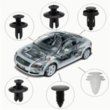 725 piezas/Caja Grapas de plástico de repuesto para automóviles para paneles de puertas, parachoques y caja de almacenamiento con remaches de expansión