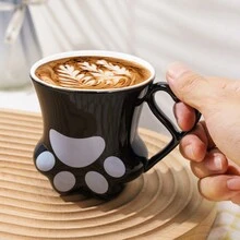 可爱的猫爪设计马克杯，适合作为生日礼物 - 彩色 - 查看 7
