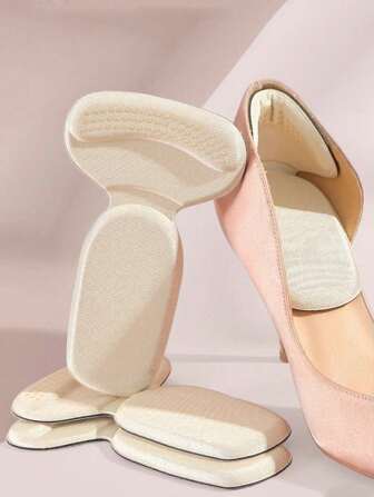 QKC 1 对鞋跟垫衬垫，适用于宽松的鞋子，鞋跟垫可紧贴鞋子，适合男女过大，填充物可改善鞋子的贴合度和舒适度，防止鞋跟滑落和起水泡