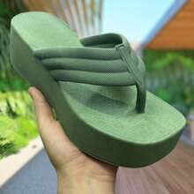 Women's Delta Cloud Clogs Bloggers Platform - xanh quân đội - Xem 2
