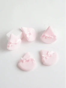 5pcs Butterfly Shaped Makeup Sponge Puff, Dual-Sided Fluffy Powder Puff For Home & Makeup Artists (Triangle Shape) - Multicolor - View 4