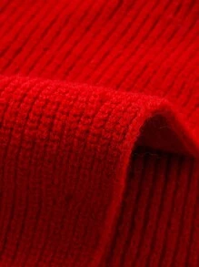 1pc Kids Solid Color Or Striped Knitted Neck Warmer Scarf, Suitable For Everyday Wear