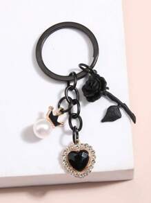 60/30pcs Minimalist Fashionable Versatile Metal Key Chain Car Accessories Bag Charm Backpack For School Cute Goth Y2k Halloween Accessories Teachers Day Christmas Gift Ideas