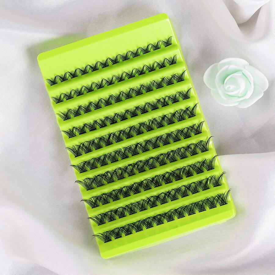 120 chiếc D-Curl Cluster False Lash, Dụng cụ trang điểm nối mi dày tự nhiên riêng lẻ để tự làm hiệu ứng ấn tượng và tự nhiên tại nhà - D - Xem 1