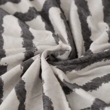 1pc Striped Elastic Sofa Cover, Modern Style Polyester Fiber Minimalist Sofa Protector, Home Decor, 4 Seasons Use - Grey - View 6