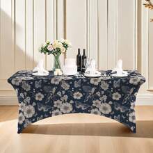 1 chiếc khăn trải bàn bằng vải thun co giãn phủ toàn bộ, khăn trải bàn dã ngoại co giãn vừa vặn, váy giường có thể gấp lại, khăn trải bàn khách sạn/tiệc - Nhiều màu - Xem 15