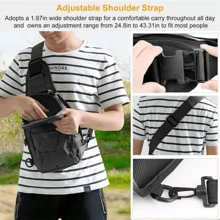 Small Tactical Messenger Bag Sling Backpack Outdoor Shoulder Satchel Chest Packs - Black - View 5