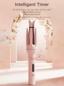 GENAI SHEIN X Milania Automatic Curling Iron, Hair Curler Wand Rotating,4 Adjustable Temperature Levels, Fast Self Spinning Styling, Quick Heating, 28mm Large Wave Curls Suitable For Slouchy People, Easy To Use - 查看 8