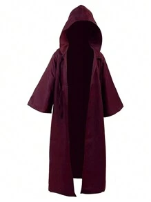 1pc Halloween Warrior Cloak, Anakin Cape Cosplay Costume Robe - Brown - View 7