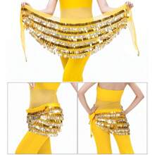 288 Coins 5 Layers Of Copper Gong Belt Belly Dance Costume Belt Wrap Belt Belly Dance Belt