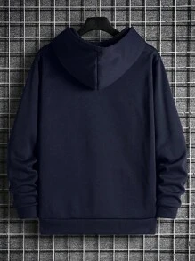 Men's Casual Cartoon Print Hoodie Sweatshirt, Autumn