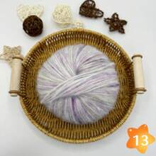 Large Clouds, A Ball Of 100 Grams, Length 350 Meters, Gradient Wool Mohai, Rainbow Segment Dyed Medium Thick Thread, DIY Hand-Woven Wool, Hook Scarf, Clothes And Hats