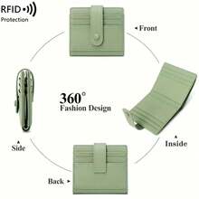Small Anti-Theft Multi- - Accessories - Lightweight Compact Secure And Stylish Bag For Daily Use Wallet For Cards Card Holder Gifts For Women Mini Wallet Card Wallet Rfid Wallet - Multicolor - View 3