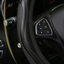 1 chiếc Vỏ bọc vô lăng chống trượt cho xe hơi, dây bện trên vỏ bọc vô lăng, giá đỡ đệm vai, Cubre Volante, phụ kiện vỏ bọc vô lăng ô tô thoáng khí - Một cỡ - Xem 10