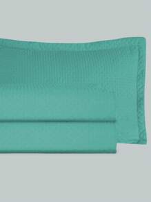 3-Piece Bedspread Quilt Kit Complete Box Bed Ultrasonic Butterfly Quilted - 薄荷藍 - 查看 3